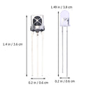 5Pairs Infrared Diode Ir LED Emitter Receiver Durable Kit for Household Appliances Air Conditioning Fan Remote