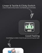 Kailh Low Profile Choc Switch 1350 Chocolate Keyboard Switch Clicky Tactile Linear Multicolor Switch Mechanical Keyboard Laptop