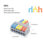 10/50 PCS Mini Fast Wiring Cable Connectors Universal Compact Splitter Electrical Conductors Push-in Home Terminal Block