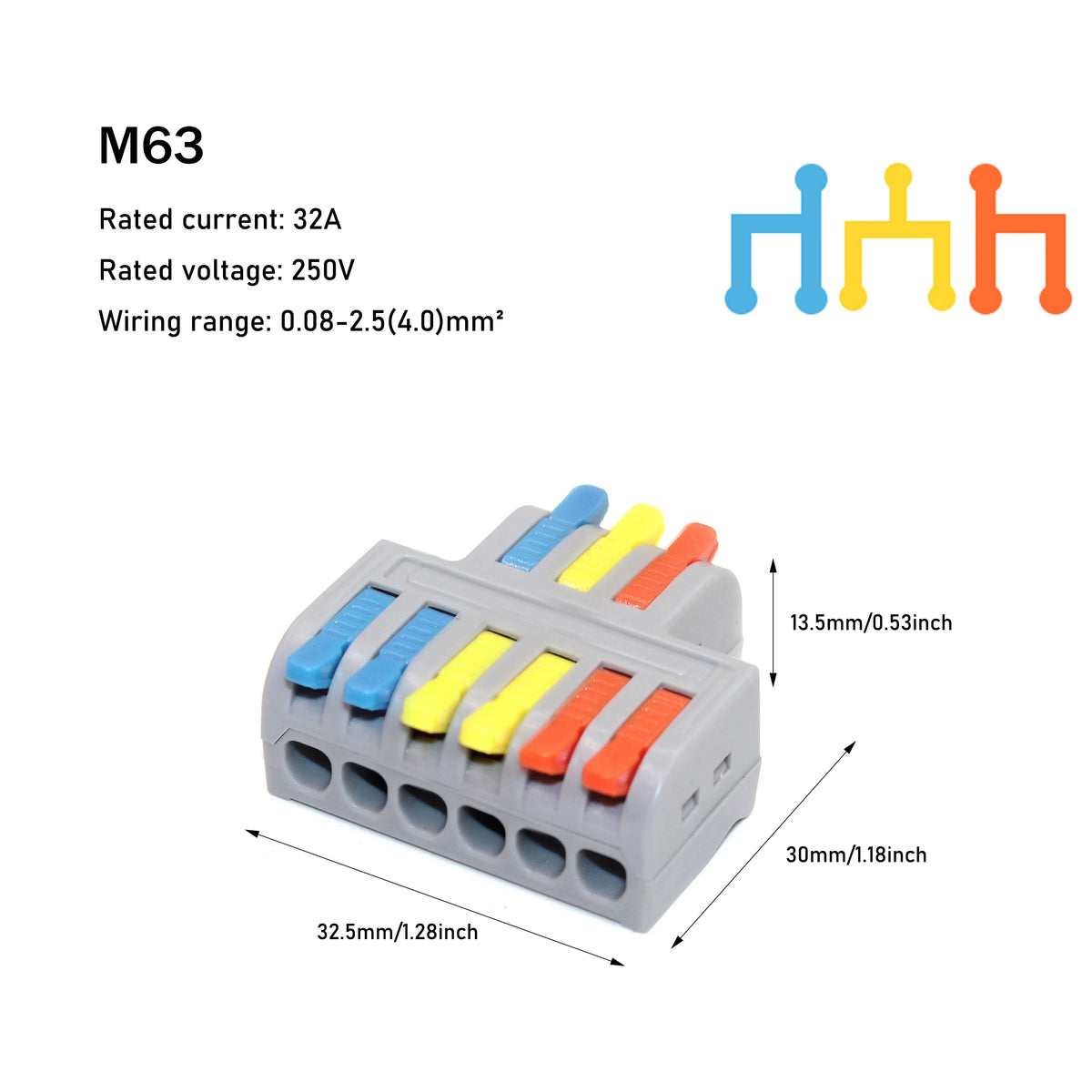 10/50 PCS Mini Fast Wiring Cable Connectors Universal Compact Splitter Electrical Conductors Push-in Home Terminal Block