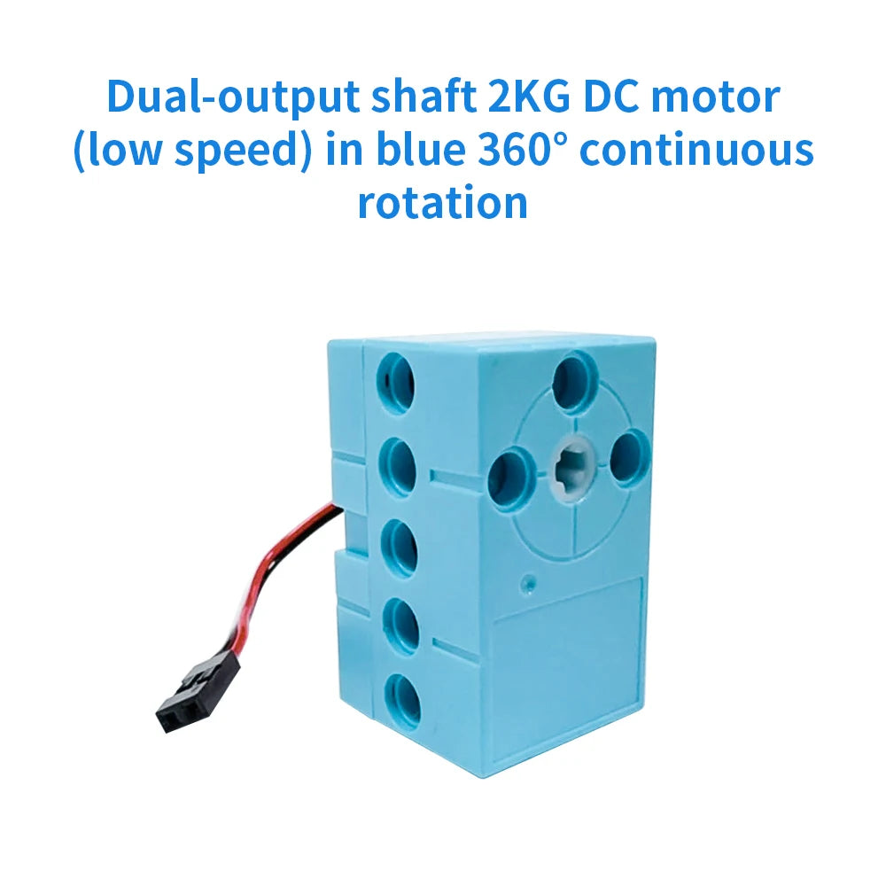 Programmable  2KG 360 Degree Servo&Motor Compatible With LEGO Building Blocks Projects Suitable Dual Output Shaft DIY Parts