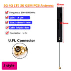 10PCS OEM Full Band 5G 4G LTE 3G GSM 600~6000Mhz WIFI built in PCB FPC Antenna Wifi antenna omnidirecational IPX/U.FL connector