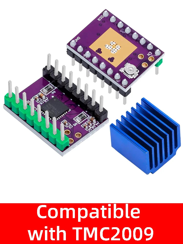 5.5v-28v TMC2130 TMC2209 compatible stepper motor silent driver module 256 subdivision replaces TMC2208 A4988