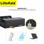 LiitoKala Lii-402 18650 Smart Battery Charger 1.2V 3.7V 3.2V 3.85V for 26650 18500 18350 17500 16340 14500  Battery