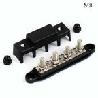 New Power Distribution Block Bus Bar with Studs Marine Terminal Block for Automotive Car Boat Solar Wiring - Negative&Positive