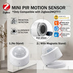 Zigbee 24G MmWave Radar Human Presence Sensor, PIR Motion Detector, Brightness Temperature Humidity Meter, For Tuya Smart Life Z