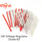 140p-250pcs 1W Zener Diode Kit 1N47 Series Voltage Regulator Diodes Set 1N4728 1N4729 1N4730 1N4731 1N4732 Electronic Component