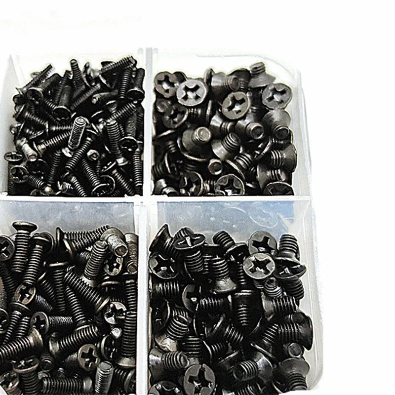 500Pcs Laptop Screws Kit M2 M2.5 M3 Flat Head Phillips, Computer & Notebook Small Screw Assortment Set