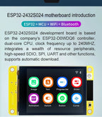 Estardyn ESP32 2.4" Capacitive Touch Display 240x320, TFT LCD Module WiFi Bluetooth LVGL HMI for IoT