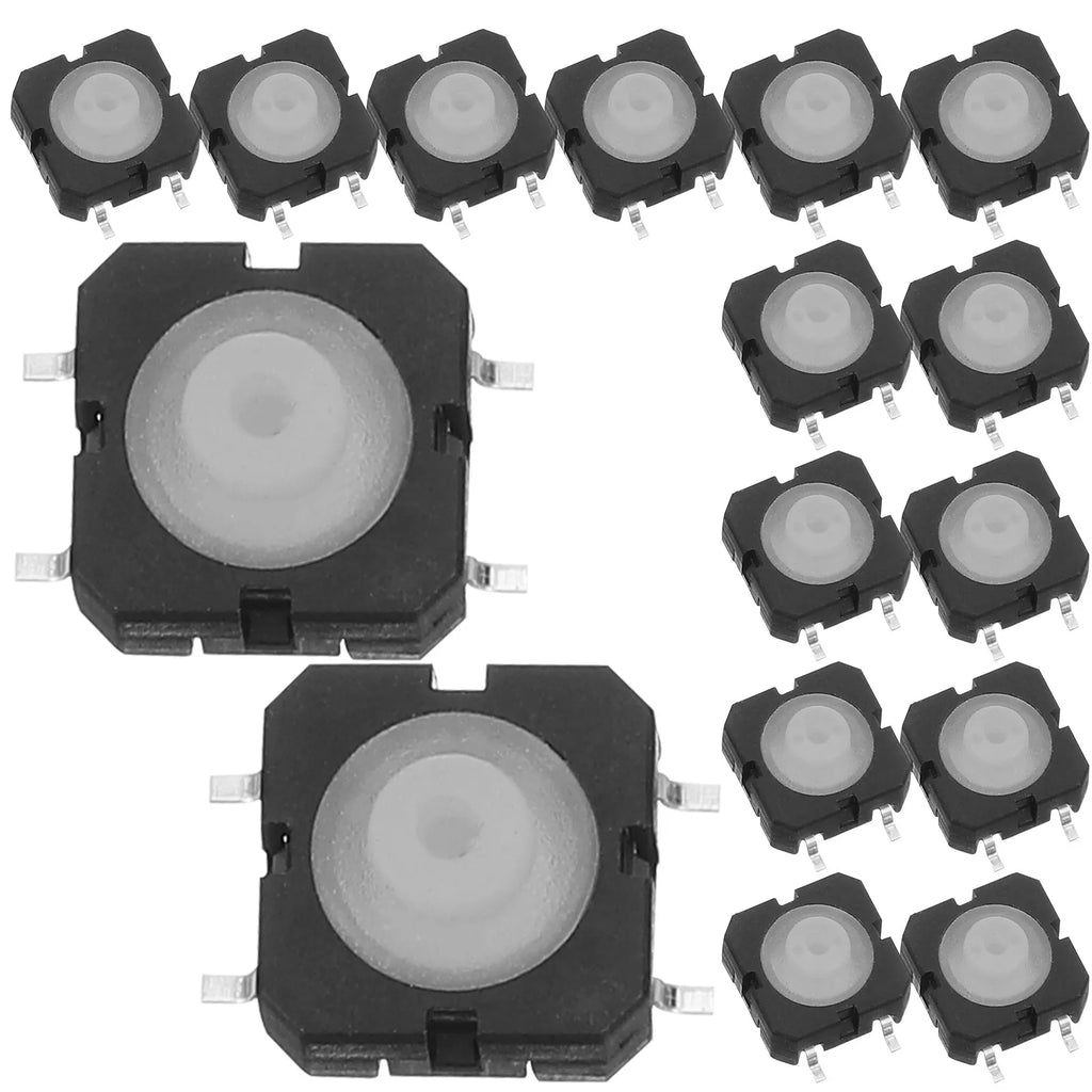 20Pcs Waterproof Tactile Push Button Switch Micro Momentary Silicone Button Panel Mount for Kitchen Bathroom Automotive