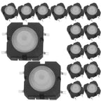 20Pcs Waterproof Tactile Push Button Switch Micro Momentary Silicone Button Panel Mount for Kitchen Bathroom Automotive