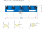 XRY 5-Way Black and White Line Identification Sensor Module Tracking Intelligent Car Infrared Sensor TCRT5000
