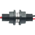 10mm 2A Magnetic Circular PogoPin Connector  Male Female Metal Spring Loaded 1 Pin DC Power Charger 22AWG Wire M12 Threaded