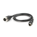 1M Aviation Electrical Cable GX12 to Mini Din Male Adapter 4 Pin Male to Male Cable Cordset for Aviation Equipment