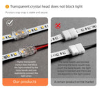 SMD Crystal Joint 2 3 4 5Pin LED Wire Connectors Solderless For 5mm 8mm 10mm Quick Terminal Block Strip Light Wire Connection