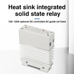 10A 25A 40A 60A 80A 100A Single Phase Slim SSR Solid State Relay With Heat Sink Industrial Relay DIN Rail Mount