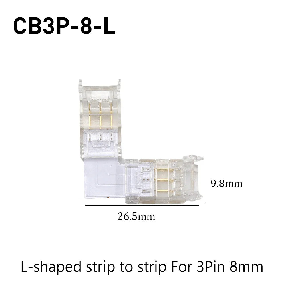 SMD Crystal Joint 2 3 4 5Pin LED Wire Connectors Solderless For 5mm 8mm 10mm Quick Terminal Block Strip Light Wire Connection