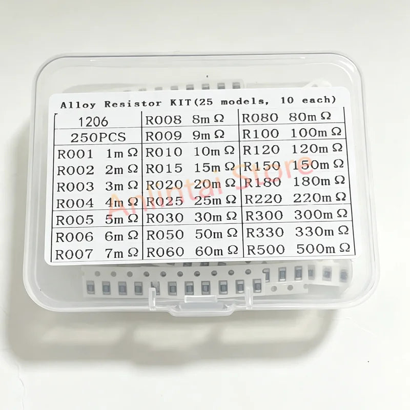 SMD Resistors KIT SMD capacitors kit 0402 0603 1206 0201 0805 1210 2010 1% 170 Values 400 Values 0R-10M ferrite bead sample book