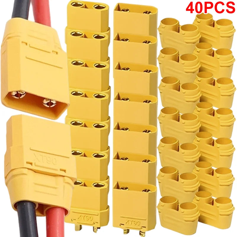 40/1pc XT90 Plug Male Female Connector Cable Wire Terminal Power Plugs for RC Lipo Battery Drone Boat Car Connectors Adapter