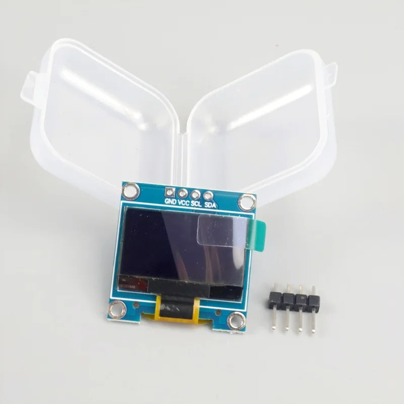 0.96 Inch Blue/White IIC OLED Display - 128x64 Pixels Arduino/RPi/ESP32 Compatible Low Power Compact for DIY & Embedded Projects