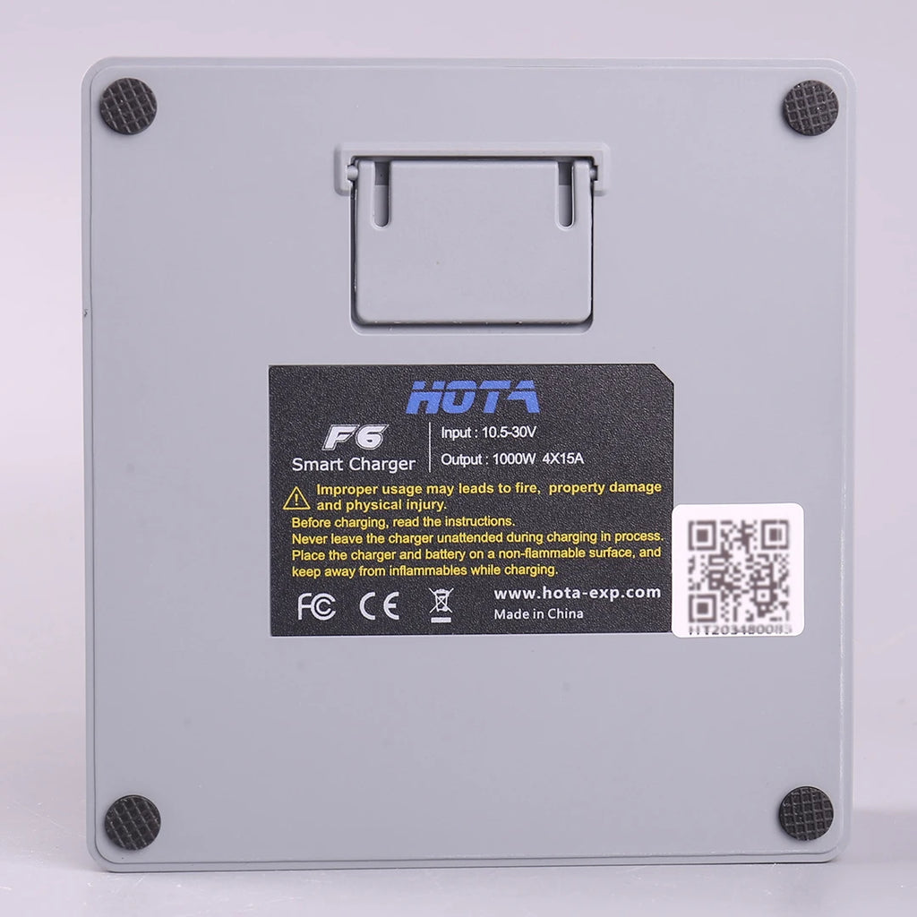 HOTA F6 QUAD-CHANNEL SMART Charger DC1000W 4*15A for Lipo LiIon NiMH Lipo Battery Balance Charger Discharger with USB 45W Type-C