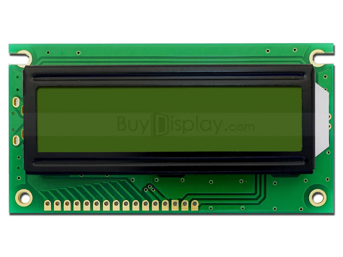 Character Display KS0066 16x2 LCD Module,Arduino,Black on YG