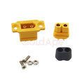 Amass XT60BE-M Battery Connector XT60 Male Plug Gold-plated XT60 Mountable Connector Yellow Socket Or XT60H-F Quickly Charge