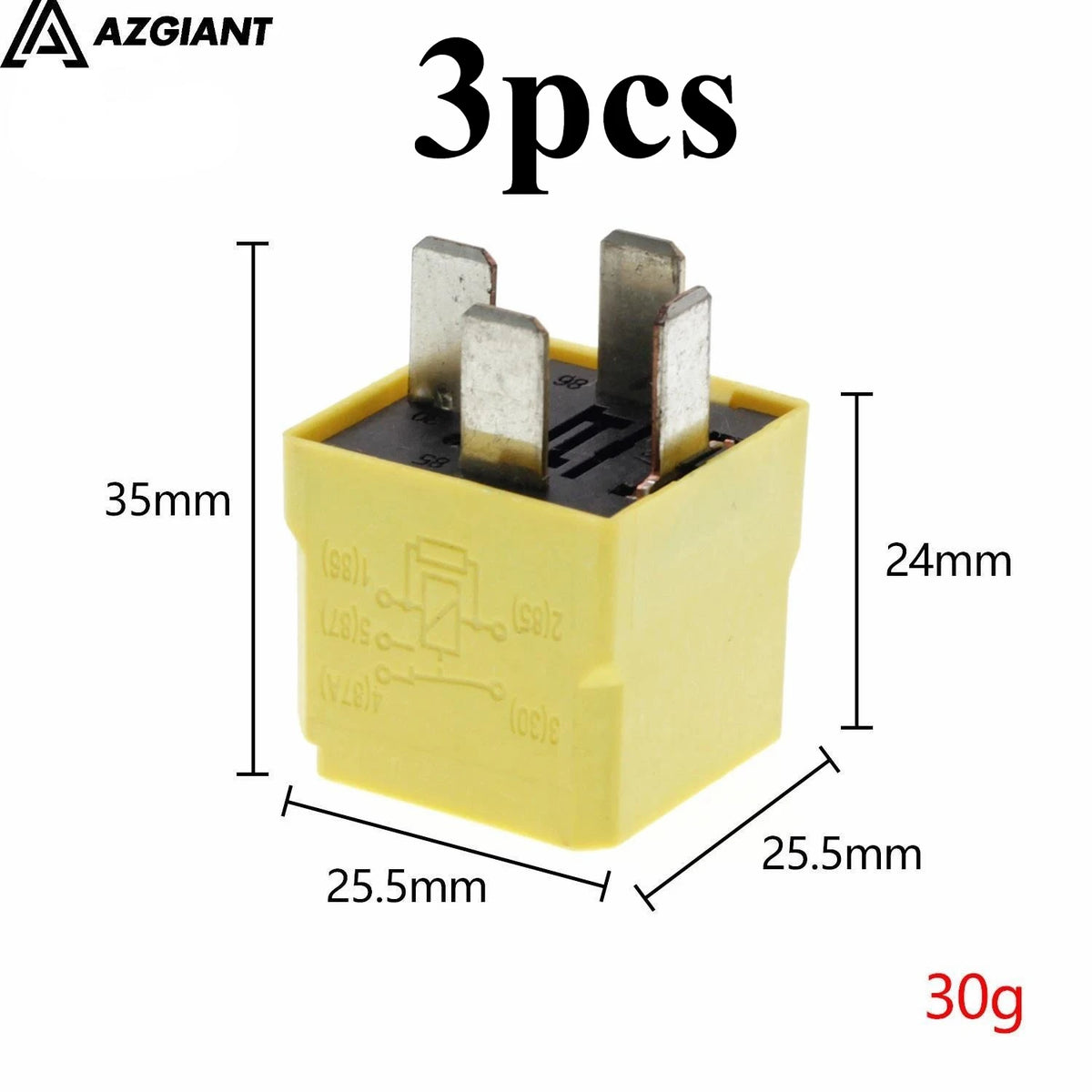 3PCS 4RD 007 794 12VDC Car Relay for Mercedes Benz Original Hella A/C Air Conditioning Fan Fuel Pump Relay