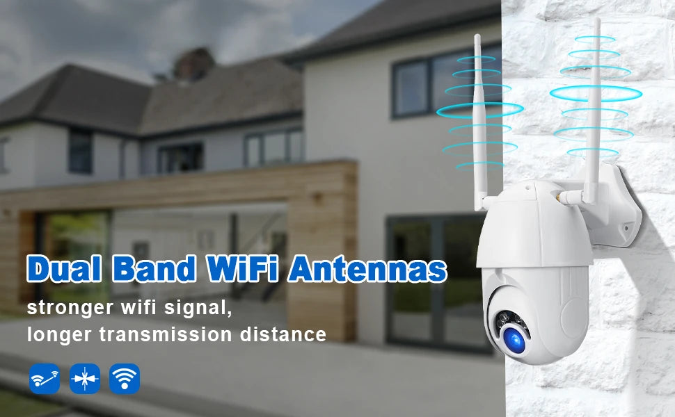 2.4G 5.8G WiFi Antenna 6dBi 2.4GHz 5GHz White Rubber Antennae RP SMA Male for Security Camera Surveillance Recorder WiFi Router