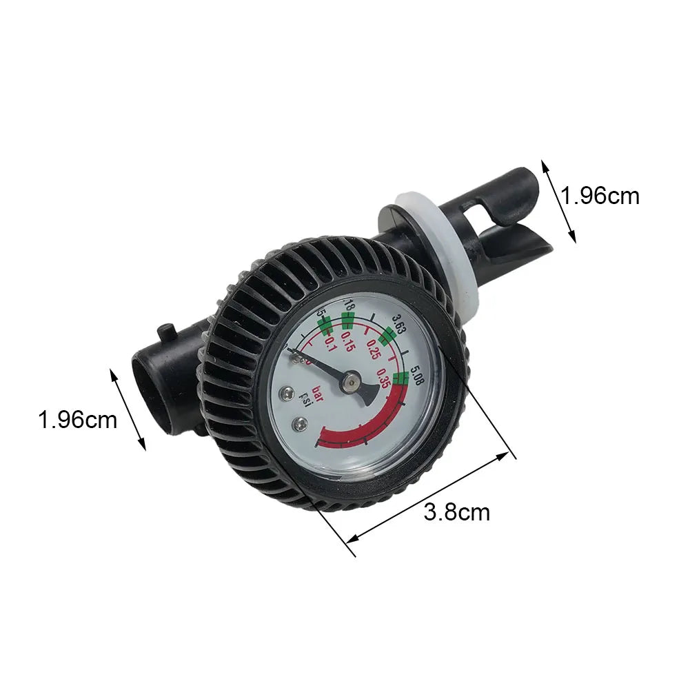 1 Pc Psi Barometer Pressure Gauge Thermometer Air Valve For Inflatable Boat Kayak PVC Pressure Gauge Air Thermometer
