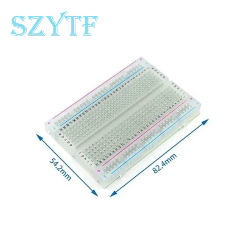 MB-102 MB102 Breadboard 830 Point Solderless PCB Bread Board White/Transparent Test Develop DIY For Arduino