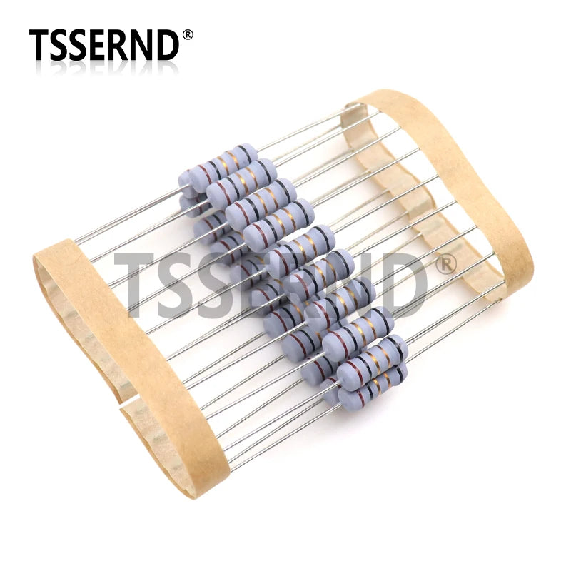 20pcs 1W 5% Wire Wound Resistor Fuse Winding Resistance 0.1R 0.33R 1R 2.2R 3R 4.7R 5.1R 6.8R 10R 22R 68R 100R 200R 510R 0.1 Ohm