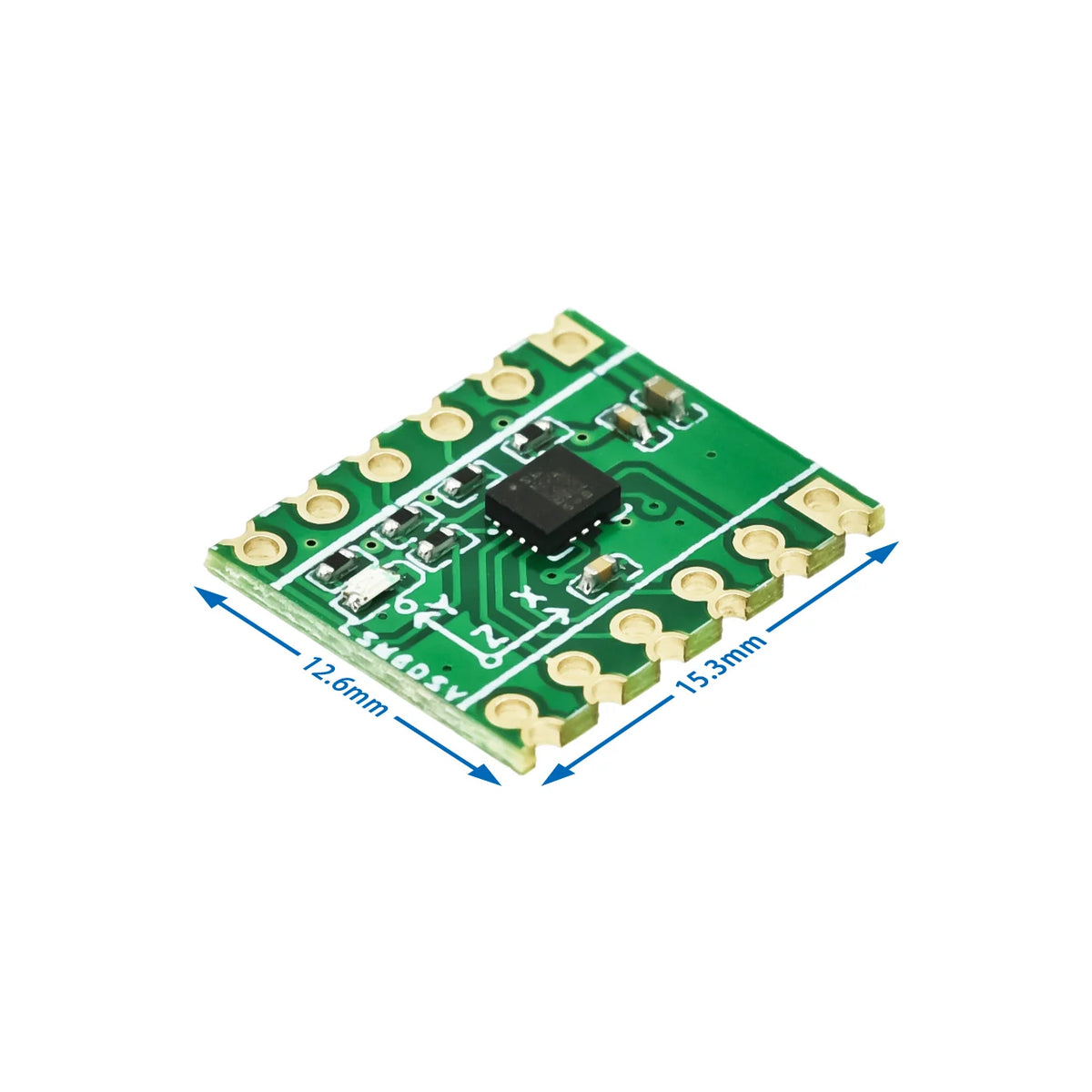 1-10PCS Six-Axis Sensor LSM6DSV Module SPI/I2C Compatible for Smol/SlimeVR - Accelerometer & Gyroscope Data Logging