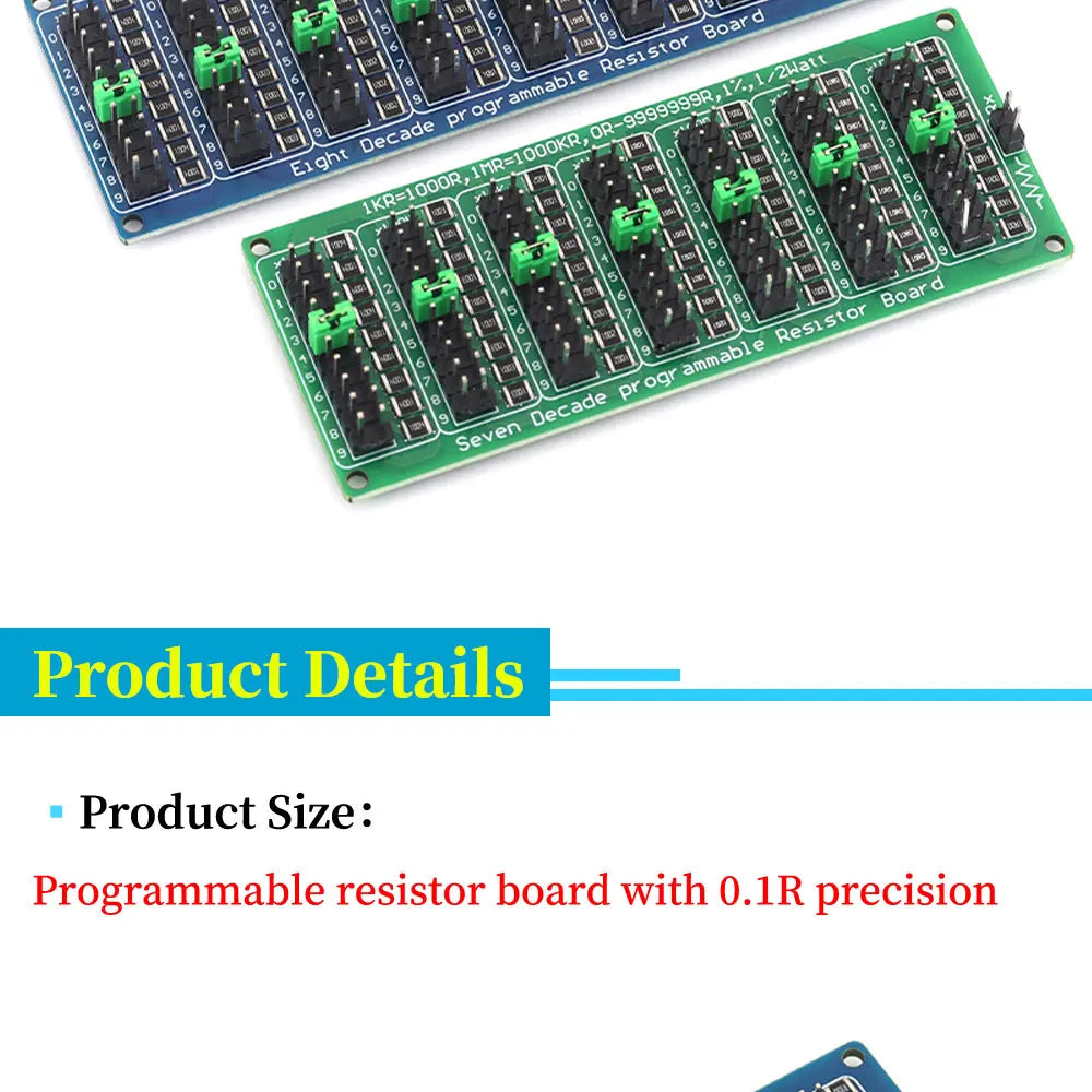 0.1R - 9999999R Programmable SMD Resistor Slide Resistor Board Step Accuracy 1R 1% 1/2 W Module