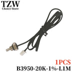 TZW NTC Thermistor Temperature Sensor M8 Hexagonal Thread Probe B3950 1% 5K 10K 15K 20K 50K 100K 60CM 1M 2M