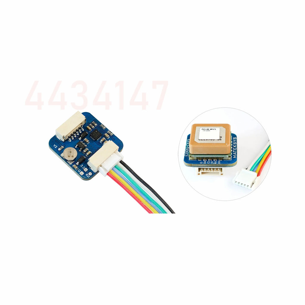 Matek Systems GNSS M10Q-5883 M10 GPS with Compass QMC5883L Module Digital AirSpeed 4~9V For FPV Racing Drone