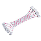 JST XH 2.54mm Pitch 2/3/4/5/6/7/8/10/12 Pin Female to Female Connector with 26AWG Red White Wire Cable XH2.54 Double-ended Plugs