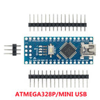 AITEWIN Promotion For arduino Nano 3.0 Atmega328 Controller Compatible Board  Module PCB Development Board without USB V3.0