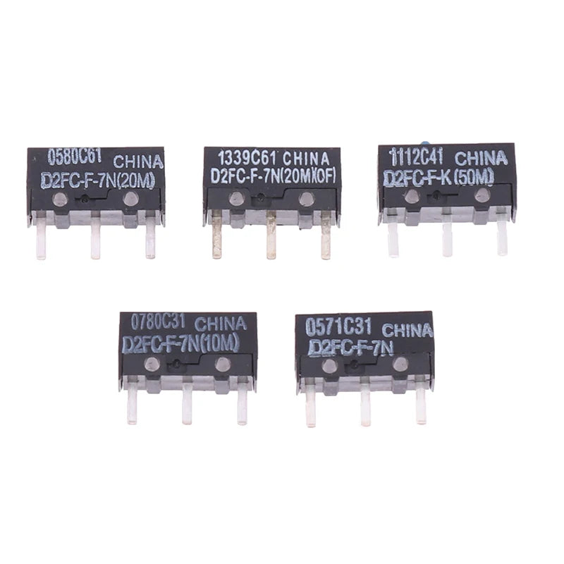 2PC Mouse Micro Switch D2FC-F-7N 10M 20M OF Mouse Button Switch D2FC-F-K(50M) D2FC FL-NH D2FS-F-N D2F D2F-01 D2F-01F-T D2F-F-3-7