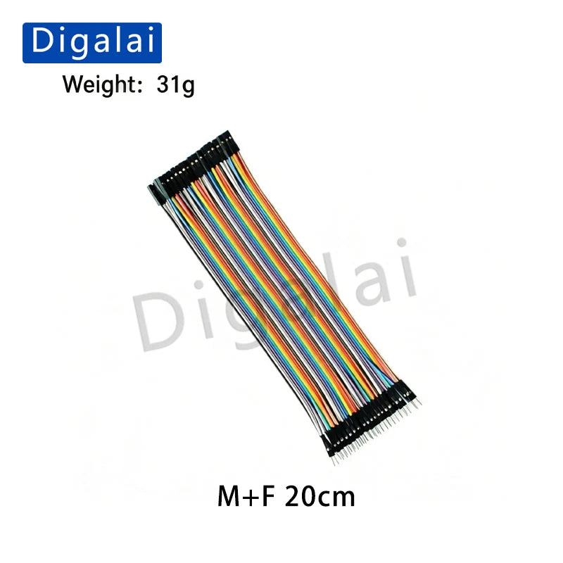 Dupont Wire Jumper Cable M+M F+F M+F 10CM 15CM 20CM 30CM 40CM Breadboard Connecting Wire For Arduino DIY Project