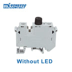 5Pcs UK10-DREHSI Electrical Connector 24V/220V LED 1A/2A/4A/6A/10A Fuse UK10 Screw Cap Din Rail Terminal Block UK 10-DREHSILED