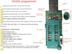 CH341A USB Programmer V1.7 with 1.8V Level Shifter for W25Q64FW W25Q128FW GD25LQ64 Flash Memory IC