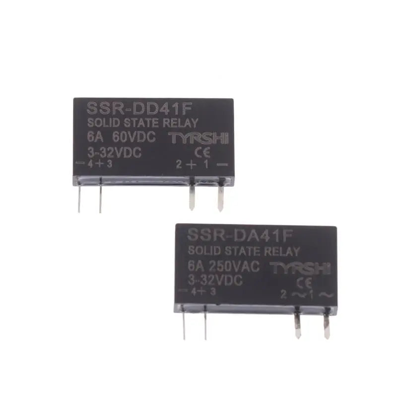 SSR-41FDD/41FDA Solid State Relays DC To DC Slim Relay Module 3-32VDC 6A Mini Relay Non-contact DIN Rail Relay