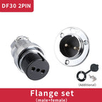 1 Set DF30 Aviation Female Plug & Male Socket GX30  2 3 4 5 6 7 8 10Core14 Pin Circular Flange Electric Wire Connector