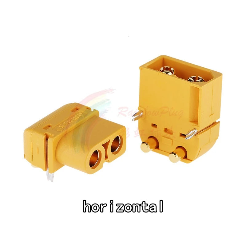 Amass XT60PB XT60PW XT60PT Gold-plated Banana Plug Male Or Female Connector XT60 Plate Circuit Board Vertical Horizontal SMD