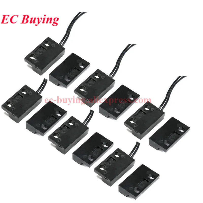 1-10Pcs PS-3150 Reed Switch Sensor PS3150 Normally Open NO Proximity Magnetic Door Window Contacts 30cm Wire Inductance Distance