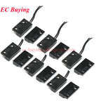 1-10Pcs PS-3150 Reed Switch Sensor PS3150 Normally Open NO Proximity Magnetic Door Window Contacts 30cm Wire Inductance Distance