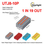 Distribution block PTFIX2.5mm² Wire Electrical Cable Connectors Plug-in Terminal Block  Splitter DIN-Rail Mounting Junction Box