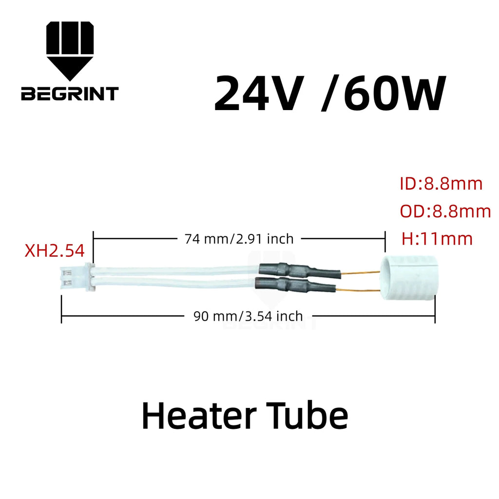 For Ender 3 V3 KE Ceramic Heater Fit Creality K1C /K1 /K1 Max Hotend Thermistor Cartridge Sensor & Ceramic Heating 24V 60W NEW