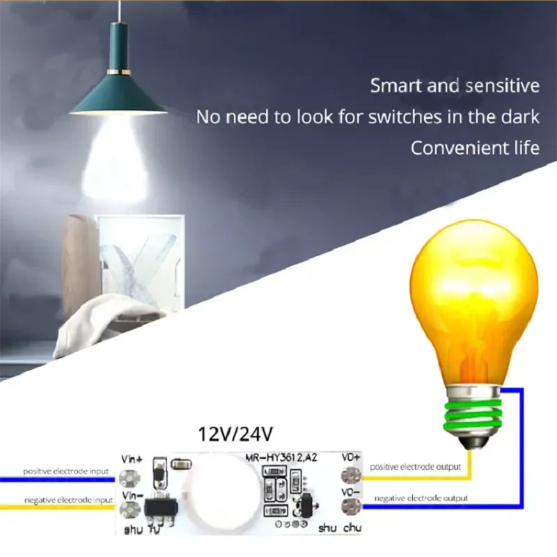 Touch Switch Capacitive Module PIR Motion Sensor 5V-24V 3A LED Dimming Control Lamps Short Distance Scan Sweep Hand Sensor